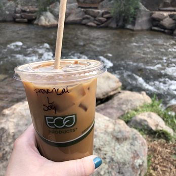 Inkwell & Brew - Iced Provençal latte w/ soy milk - Coffee & Tea Near Me - Estes Park, Colorado Inkwell & Brew - Iced Provençal latte w/ soy milk - Coffee & Tea Near Me - Estes Park, Colorado