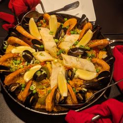 Eurasia by Chef Michel - Beautifully prepared and presented paella.  Thank you, Chef Michel!