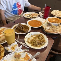 Lamb Biryani  Kuna Chicken Jalfrezi Paneer Tikka Masala Paneer Tikka Masala Keema Naan Onion or Garlic Naan