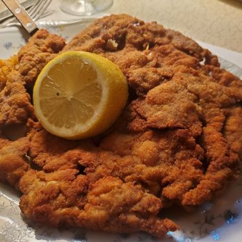 Three Brothers Restaurant - Schnitzel with dumplings beneath - Desserts Near Me - Milwaukee, Wisconsin Three Brothers Restaurant - Schnitzel with dumplings beneath - Desserts Near Me - Milwaukee, Wisconsin