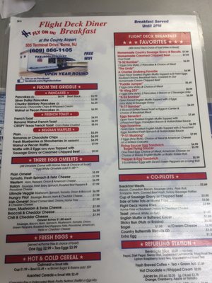 Menu photo 5 Flight Deck Diner Rio Grande, NJ