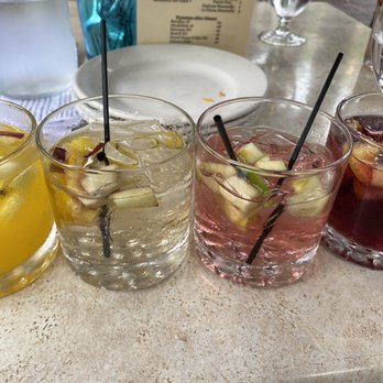 Meson Sabika - Sangria flight - mango, white, pomegranate, and red! - Tapas Bars Near Me - Naperville, Illinois Meson Sabika - Sangria flight - mango, white, pomegranate, and red! - Tapas Bars Near Me - Naperville, Illinois