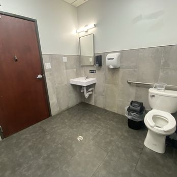 Yafa Golden Coffee - Massive gender neutral bathroom. (Could have been a bit cleaner, especially in a business focused on dining.) - Coffee & Tea Near Me - Noblesville, Indiana