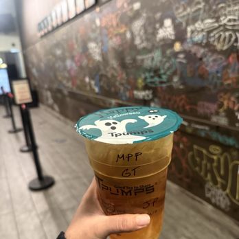 Tpumps - Mango peach passion fruit with mango popping boba - Coffee & Tea Near Me - San Francisco, California