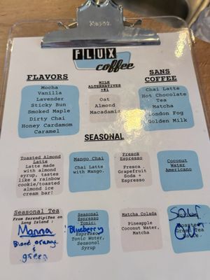 Menu photo 2 Flux Coffee Farmingdale, NY