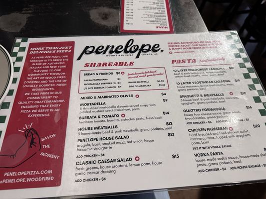 Menu photo 5 Penelope Tucson, AZ