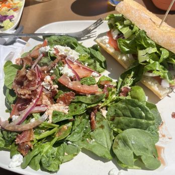 Oak Deli & Brewery - Athens Sando and a goat cheese salad - Breweries Near Me - Arcata, California Oak Deli & Brewery - Athens Sando and a goat cheese salad - Breweries Near Me - Arcata, California