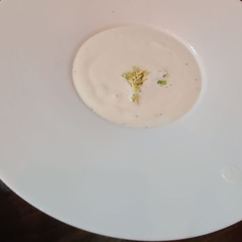Blue Ridge Kitchen - Cauliflower soup poured tableside - Southern Near Me - Sebastopol, California