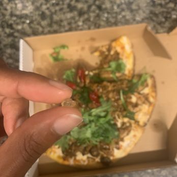 PORT UNION - Shroom and chorizo flatbread (piece of glass) - Gluten-Free Near Me - Chicago, Illinois