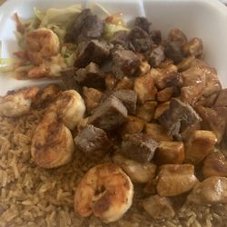 Hibachi Express - Steak chicken and shrimp