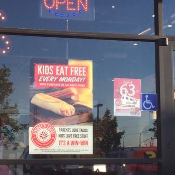 Jimboy's Tacos - Kids Eat Free every Monday with the purchase of an adult meal. - Mexican Near Me - Woodland, California Jimboy's Tacos - Kids Eat Free every Monday with the purchase of an adult meal. - Mexican Near Me - Woodland, California