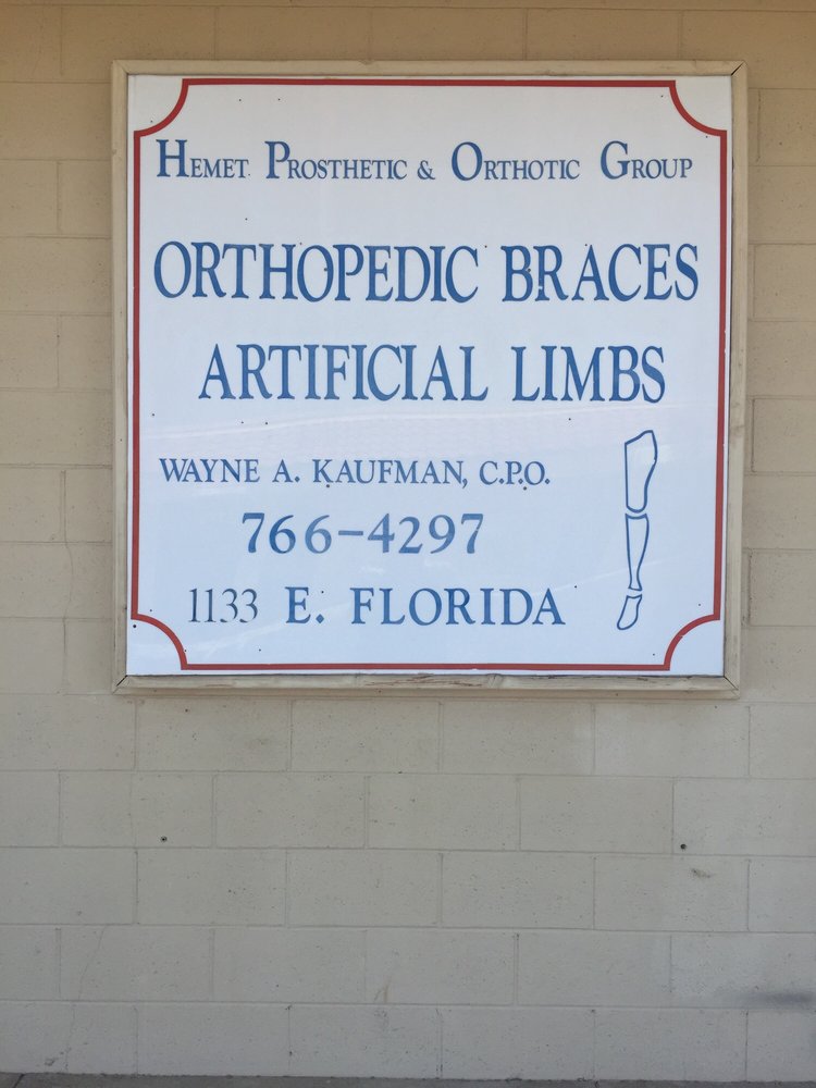 HEMET PROSTHETIC & ORTHOTIC GROUP Updated August 2024 1133 E