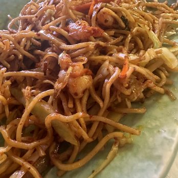 Arigato Japanese Restaurant - Shrimp Yakisoba + spicy - Japanese Near Me - Anchorage, Alaska