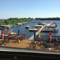 The Edge Pub And Eatery On Lake Wissota - The marina and outdoor seating.