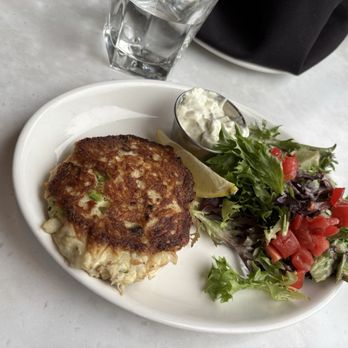 Village Tavern - Maryland-Style Crab Cake appetizer - New American Near Me - Raleigh, North Carolina Village Tavern - Maryland-Style Crab Cake appetizer - New American Near Me - Raleigh, North Carolina