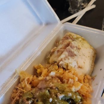 Ramons Mexican Restaurant - Half of my Verde burrito. Too much for me to eat at one sitting! - Mexican Near Me - South Fork, Colorado