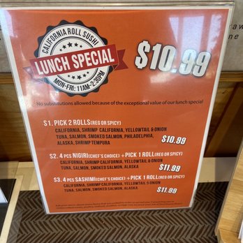 California Roll Sushi - Lunch specials - Sushi Bars Near Me - Birmingham, Michigan California Roll Sushi - Lunch specials - Sushi Bars Near Me - Birmingham, Michigan