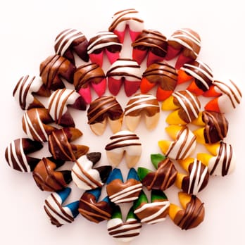 Fancy Fortune Cookies - Add chocolate for an even sweeter treat! - Desserts Near Me - Indianapolis, Indiana Fancy Fortune Cookies - Add chocolate for an even sweeter treat! - Desserts Near Me - Indianapolis, Indiana