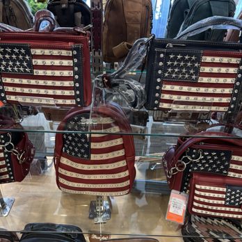 Brown Bear Gift Shop - Cool patriotic handbags! - Home Decor Near Me - Big Bear Lake, California