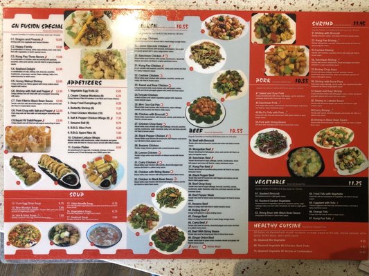 Menu photo 2 China Fusion Restaurant La Costa, CA