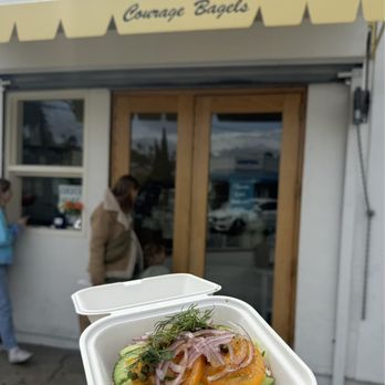 Courage Bagels - 1/2 run it through the garden - Bagels Near Me - Los Angeles, California