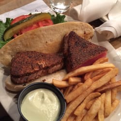 Luke's Grille - Blacked ahi tuna sandwich.