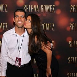 Sit In My Seats - SitInMySeats client Anthony meeting his favorite celebrity Selena Gomez at the BB&T Center in Sunrise Florida.