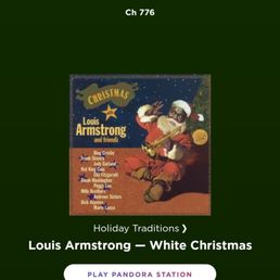 The only Christmas music station you ever need: SiriusXM®'s Holiday Traditions (Channel 776)