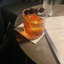 2nd old-fashioned. Luxardos upon request and why I will continue to come back here for my old fashioned cocktails going forward.