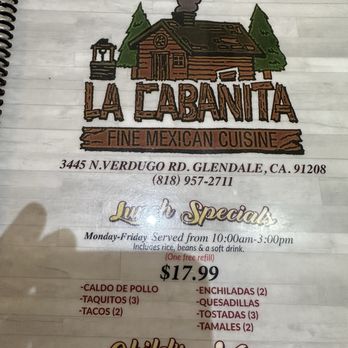 La Cabañita - Mexican Near Me - Glendale, California La Cabañita - Mexican Near Me - Glendale, California