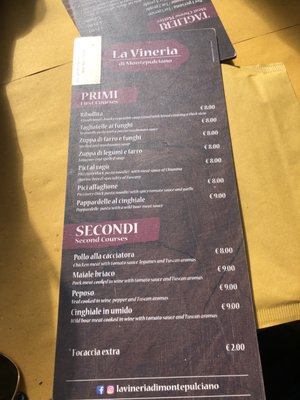 Menu photo 2 La Vineria Montepulciano, SI