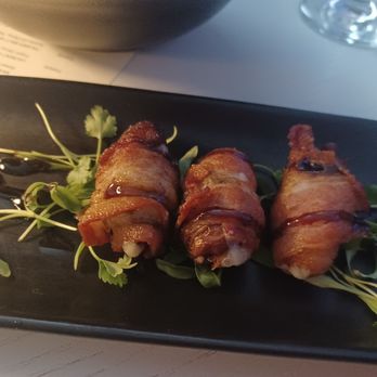 Coquito Blu - Dates wrapped in bacon - Latin American Near Me - Whitestone, New York Coquito Blu - Dates wrapped in bacon - Latin American Near Me - Whitestone, New York