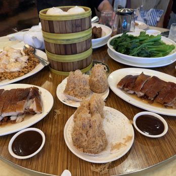 Koi Palace - Taro puffs, honey walnut shrimp, Chinese broccoli, liu sha bao - Dim Sum Near Me - Milpitas, California Koi Palace - Taro puffs, honey walnut shrimp, Chinese broccoli, liu sha bao - Dim Sum Near Me - Milpitas, California