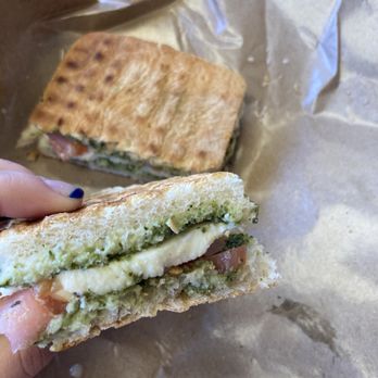 Feast - Pesto, tomato, mozzarella sandwich! - Grocery Near Me - Charlottesville, Virginia