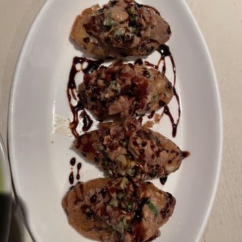 Traif - Tuna on an eggplant chip ! - New American Near Me - Brooklyn, New York
