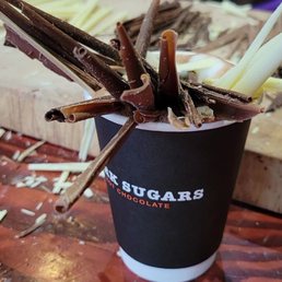 Hot chocolate with chocolate shavings