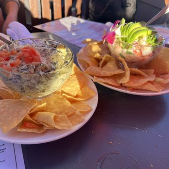 Gladstone's - Ceviche and Artichoke & Spinach Dip - Seafood Near Me - Long Beach, California