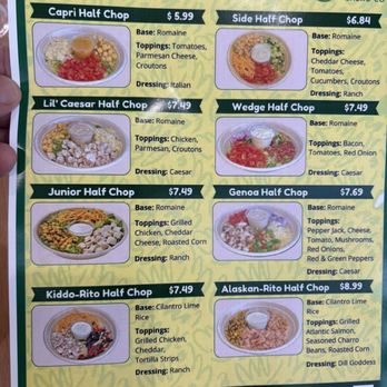 Chop Stop - Have salads available (called half chop) - Salad Near Me - Reno, Nevada Chop Stop - Have salads available (called half chop) - Salad Near Me - Reno, Nevada