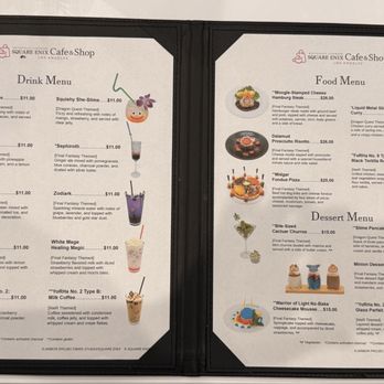 Square Enix Cafe & Shop - Menu - Themed Cafes Near Me - Los Angeles, California Square Enix Cafe & Shop - Menu - Themed Cafes Near Me - Los Angeles, California