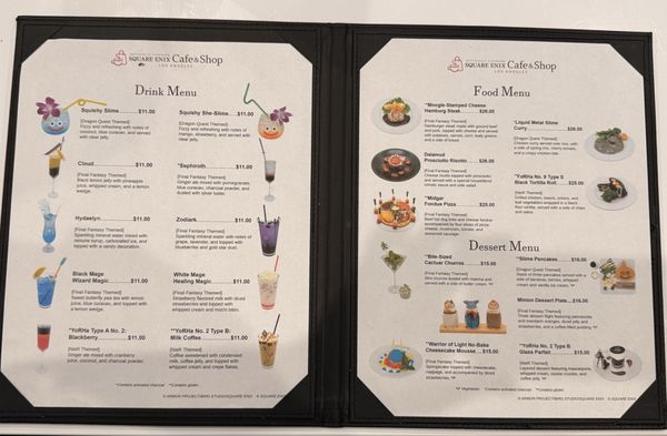 Menu photo 8 Square Enix Cafe & Shop Los Angeles, CA Menu photo 8 Square Enix Cafe & Shop Los Angeles, CA