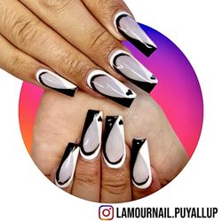 Lamour Nail & Spa Puyallup - black and white