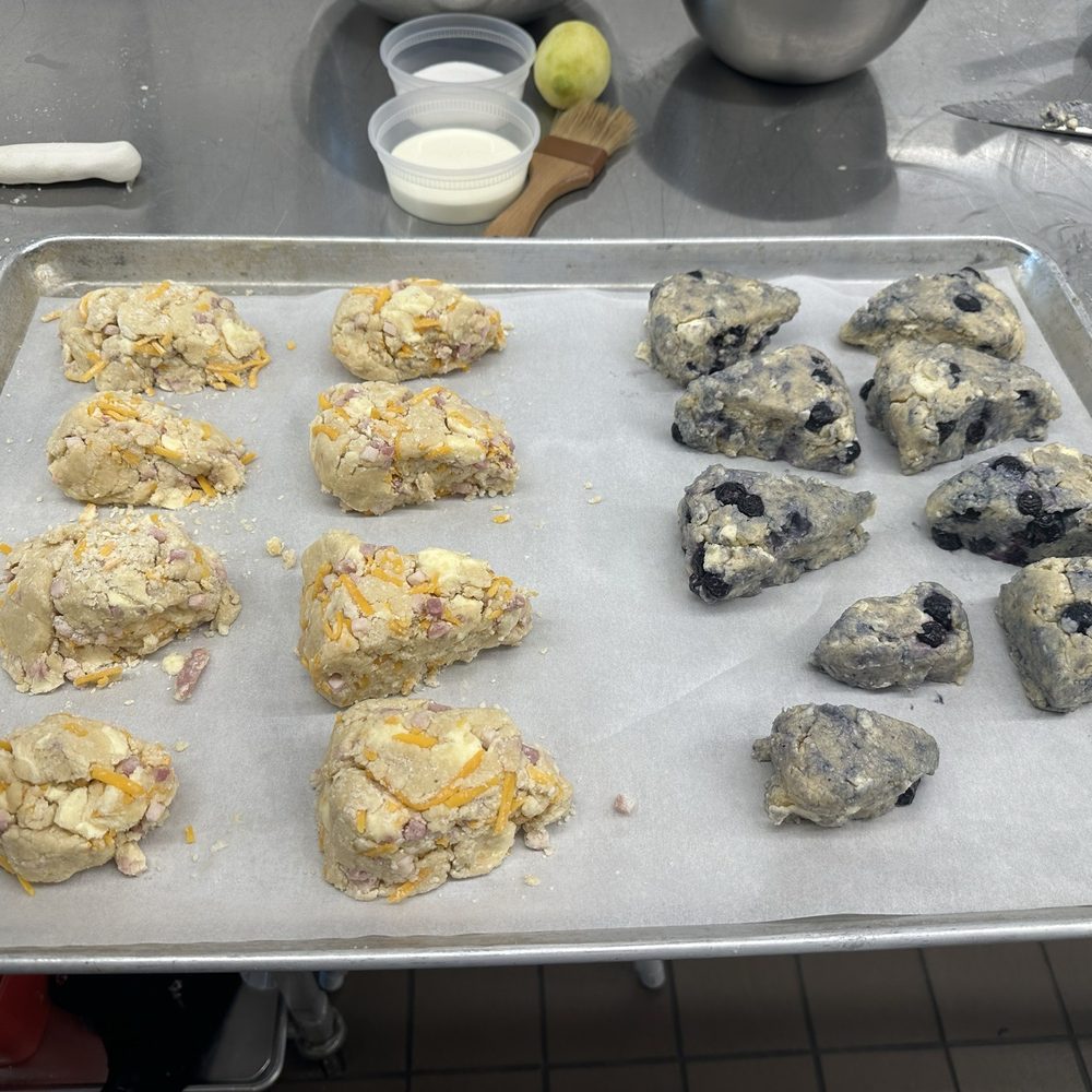 The Mix - Ham and cheddar scones and blueberry scones - Cooking Classes Near Me - Columbus, Ohio The Mix - Ham and cheddar scones and blueberry scones - Cooking Classes Near Me - Columbus, Ohio