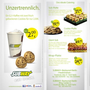 Subway - Fast Food Near Me - Berlin, BE