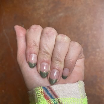 Lush Nail Bar - Grant Park - Grasshopper Color--French Tip Gel Manicure Tip by Mimi - Nail Salons Near Me - Atlanta, Georgia Lush Nail Bar - Grant Park - Grasshopper Color--French Tip Gel Manicure Tip by Mimi - Nail Salons Near Me - Atlanta, Georgia