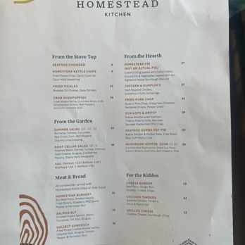 Homestead Kitchen - New menu - American Near Me - Talkeetna, Alaska