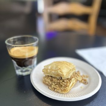 Papercup Coffee - Walnut baklava and double espresso - Coffee & Tea Near Me - Santa Ana, California Papercup Coffee - Walnut baklava and double espresso - Coffee & Tea Near Me - Santa Ana, California
