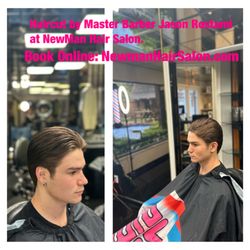 New Man Hair Salon - Haircut by Master Barber Jason Rostami at NewMan Hair Salon. Book Online: www.NewmanHairSalon.com