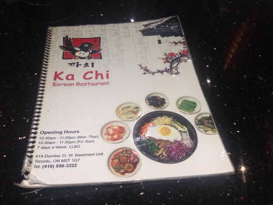 Menu photo 8 Ka Chi Toronto, ON Menu photo 8 Ka Chi Toronto, ON