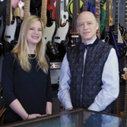 Goldman's Pawn Shop - Right: Fourth genertion owner, Bob Goldman with his oldest daughter and fifth generation pawnbroker Rachael