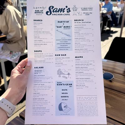 Menu photo 7 Sam's Anchor Cafe Tiburon, CA